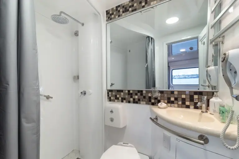 A bathroom on Galaxy Diver III, Galapagos Islands