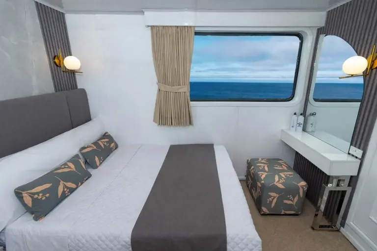 Double bed cabin on Galaxy Diver III, Galapagos Islands