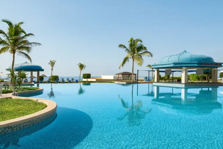 Wharf pool at Wyndham Garden Resort in Mirbat, Oman