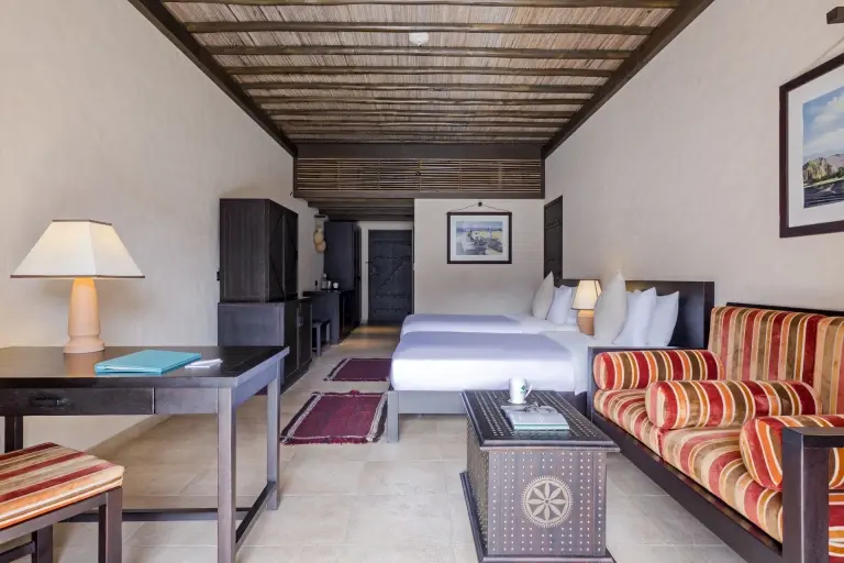 Twin deluxe room at Atana Resort in the Musandam Peninsula, Oman