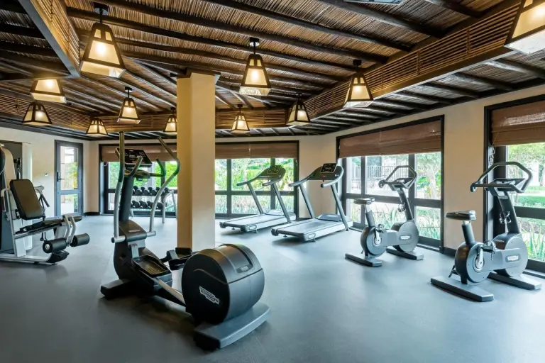 Gym at Atana Resort in the Musandam Peninsula, Oman