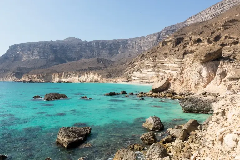 Salalah coastline in Oman