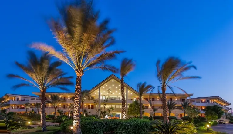 External view of the adults-only area of Cleopatra Resort Makadi Bay, Egypt.