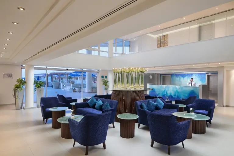 The adults-only lobby area at Cleopatra Resort Makadi Bay, Egypt.