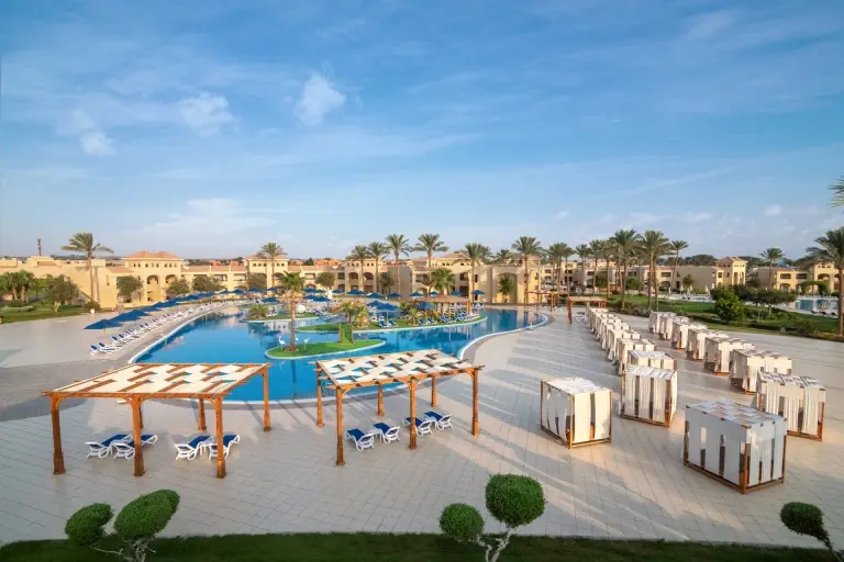 The family pool at Cleopatra Resort Makadi Bay, Egypt.
