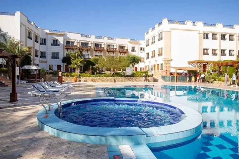 Swimming pool at Falcon Naama Star Resort in Sharm el Sheikh, Egypt