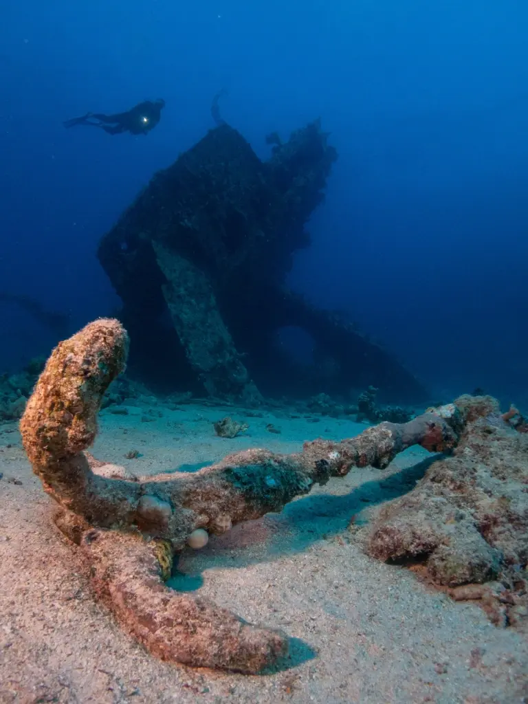 Shipwreck anchor in Egypt