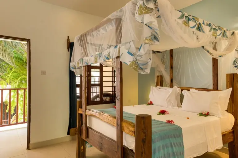 Standard Double Room with balcony at Kendwa Rocks Beach Hotel, Zanzibar