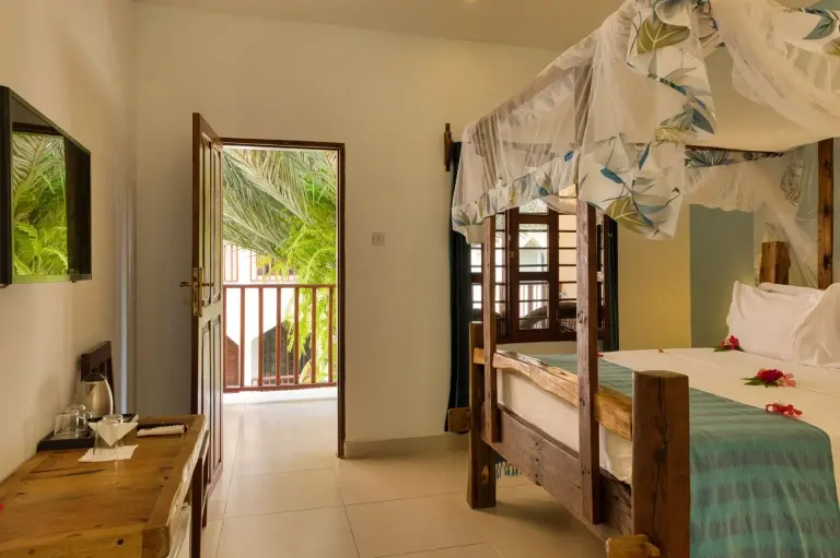 Standard Double Room with balcony at Kendwa Rocks Beach Hotel, Zanzibar