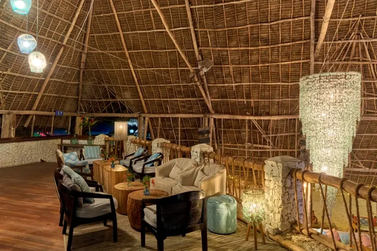 The bar at Kendwa Rocks Beach Hotel, Zanzibar